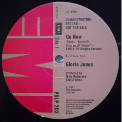 Gloria Jones Go Now Vinyl 12" USED