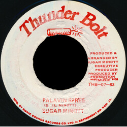 Sugar Minott Palavin Spree Vinyl 7" USED