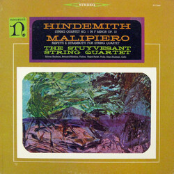 Paul Hindemith / Gian Francesco Malipiero / The Stuyvesant String Quartet String Quartet No. 1 In F Minor Op. 10 / Rispetti E Strambotti For String Qu
