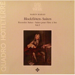 Marin Marais / Quadro Hotteterre Blockfloten-Suiten Vol. 2 Vinyl LP USED