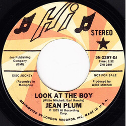 Jean Plum Look At The Boy Vinyl 7" USED