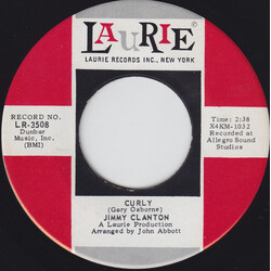 Jimmy Clanton Curly / I'll Never Forget Your Love USED VINYL 7INCH 45 RPM SINGLE
