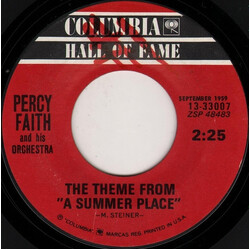 Percy Faith & His Orchestra The Theme From "A Summer Place" / The Song From Moulin Rouge (Where Is Your Heart) Vinyl 7" USED