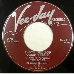 The Dells Q-Bop She-Bop / A Distant Love Vinyl 7" USED