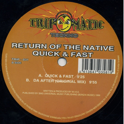 Return Of The Native Quick & Fast Vinyl 12" USED