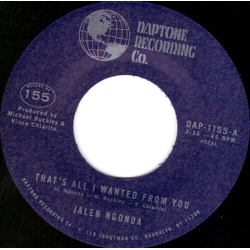 Jalen N'Gonda That's All I Wanted From You / So Glad I Found You Vinyl 7" USED