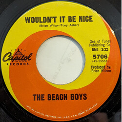 The Beach Boys Wouldn't It Be Nice Vinyl 7" USED