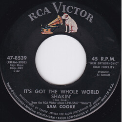 Sam Cooke It's Got The Whole World Shakin' / (Somebody) Ease My Troublin' Mind Vinyl 7" USED