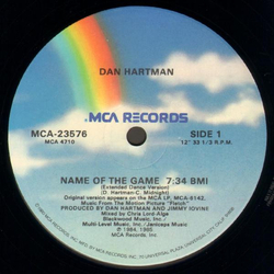 Dan Hartman Name Of The Game Vinyl 12" USED