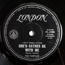 The Turtles She'd Rather Be With Me / The Walking Song Vinyl 7" USED