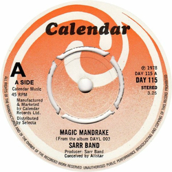 Sarr Band Magic Mandrake / Double Action Vinyl 7" USED