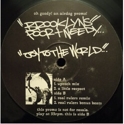 Brooklyn's Poor And Needy Joy To The World Vinyl 12" USED