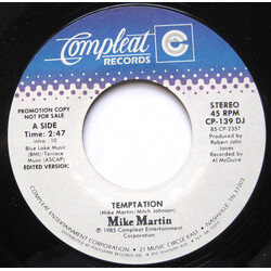 Mike Martin (26) Temptation Vinyl 7" USED
