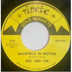 Mel & Tim Backfield In Motion / Good Guys Only Win In The Movies Vinyl 7" USED