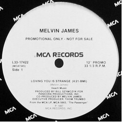 Melvin James Loving You Is Strange USED VINYL 12INCH SINGLE PROMO 33 S RPM