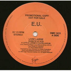 E.U. Livin' Large USED VINYL 12INCH 33 S RPM PROMO
