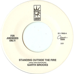Garth Brooks Standing Outside The Fire Vinyl 7" USED