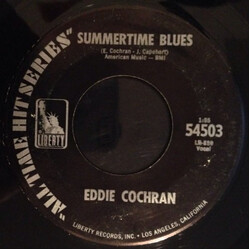 Eddie Cochran Summertime Blues / Teenage Heaven Vinyl 7" USED