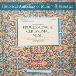 Giovanni Gabrieli / Choir And Brass Ensemble Of The Gabrieli Festival / Edmond Appia Processional & Ceremonial Music Vinyl LP USED