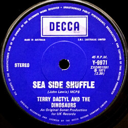 Terry Dactyl And The Dinosaurs Sea Side Shuffle / Ball And Chain Vinyl 7" USED