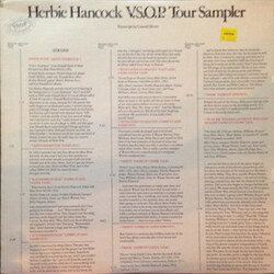 Herbie Hancock V.S.O.P. - Tour Narrative Special Limited Edition For Radio Vinyl LP USED