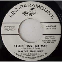 Martha Jean Love Talkin' Bout My Man Vinyl 7" USED