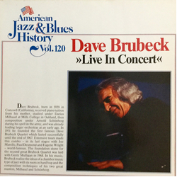Dave Brubeck Live In Concert Vinyl LP USED