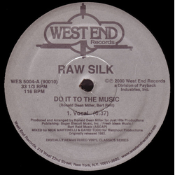 Raw Silk Do It To The Music Vinyl 12" USED