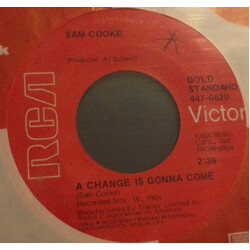 Sam Cooke Sad Mood / A Change Is Gonna Come Vinyl 7" USED