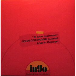 The John Coltrane Quartet "A Love Supreme" Live In Concert Vinyl LP USED