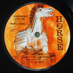 Dimple Hinds / Dimple Hinds All Stars Who Knows I Love You / Who Knows I Love You (Instrumental) Vinyl 7" USED