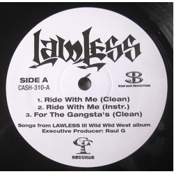 Lawless (2) Ride With Me / For The Gangsta's / Top Rank Vinyl 12" USED