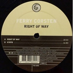 Ferry Corsten Right Of Way Vinyl 12" USED