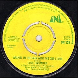 Love Unlimited Walkin' In The Rain With The One I Love Vinyl 7" USED