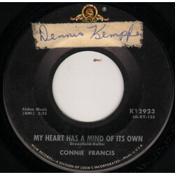 Connie Francis My Heart Has A Mind Of Its Own USED VINYL 7INCH 45 RPM