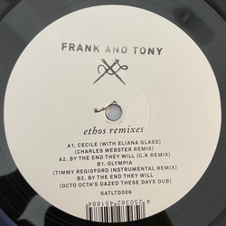 Frank and Tony Ethos Remixes Vinyl 12" USED