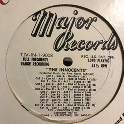 Alex North The Innocents Vinyl LP USED