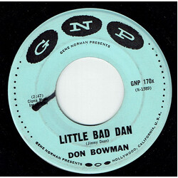 Don Bowman Little Bad Dan / Igmoo USED VINYL 7INCH 45 RPM SINGLE