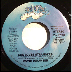 David Johansen She Loves Strangers USED VINYL 7INCH 45 RPM PROMO