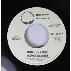 David Geddes Run Joey Run Vinyl 7" USED