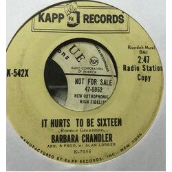 Barbara Chandler It Hurts To Be Sixteen / Running, Running, Johnny Vinyl 7" USED