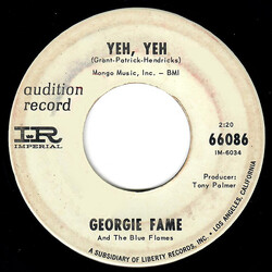 Georgie Fame & The Blue Flames Yeh, Yeh / Preach And Teach Vinyl 7" USED