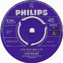 Susan Maughan Little Things Mean A Lot / That Other Place Vinyl 7" USED