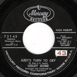 Lesley Gore Judy's Turn To Cry Vinyl 7" USED
