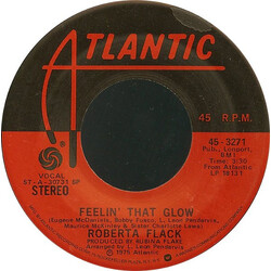 Roberta Flack Feelin' That Glow Vinyl 7" USED
