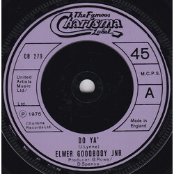 Elmer Goodbody Jnr Do Ya' / Mad About You Vinyl 7" USED