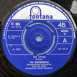 The Mindbenders The Letter Vinyl 7" USED