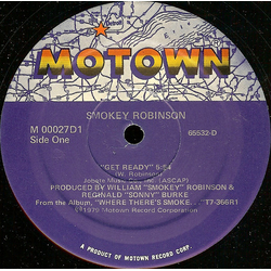 Smokey Robinson Get Ready Vinyl 12" USED