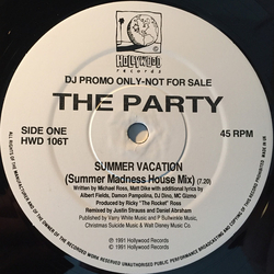 The Party Summer Vacation Vinyl 12" USED