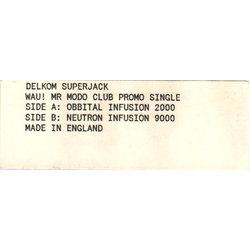 Delkom Superjack Vinyl 12" USED